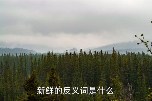 新鮮的反義詞是什么