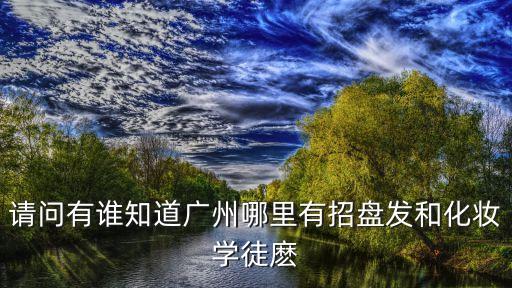 請問有誰知道廣州哪里有招盤發和化妝學徒麼