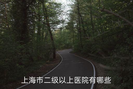 上海市二級以上醫(yī)院有哪些