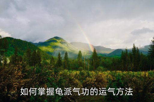 如何掌握龜派氣功的運(yùn)氣方法