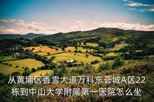 廣州香雪萬科東城房子，萬科在廣州的樓盤及各樓盤地點
