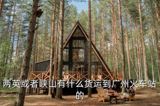 峽山到廣州中大貨運，兩英或者峽山有什么貨運到廣州火車站的