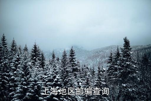 上海地區(qū)郵編查詢