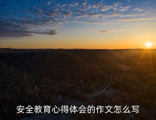 大學(xué)生安全教育心得體會(huì)，安全教育心得體會(huì)的作文怎么寫