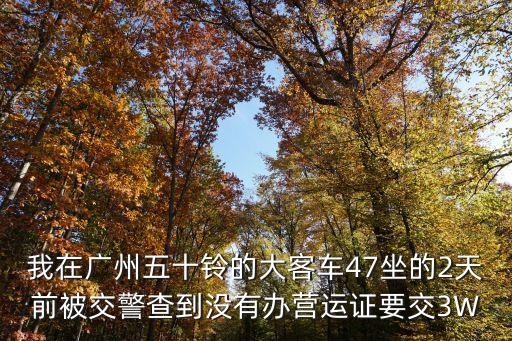 廣州非法營運大巴，自己買大客車非法營運跑長途會受到何種處罰 假如造成交通事故呢