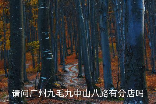 請問廣州九毛九中山八路有分店嗎