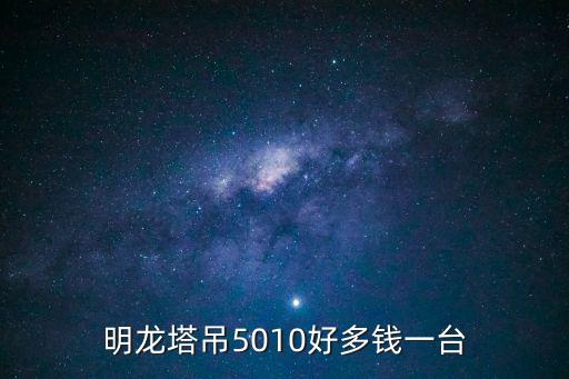 明龍塔吊5010好多錢一臺