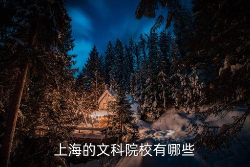 上海市有哪些文科，上海的文科院校有哪些