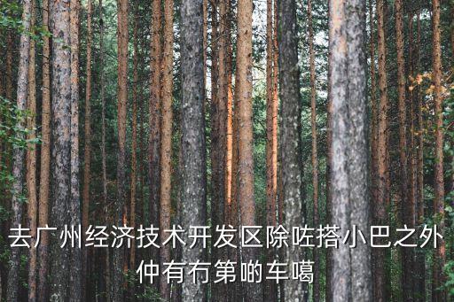 去廣州經濟技術開發區除咗搭小巴之外仲有冇第啲車噶