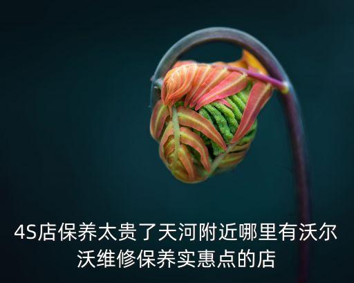 廣州沃爾沃專修店在哪里，4S店保養太貴了天河附近哪里有沃爾沃維修保養實惠點的店
