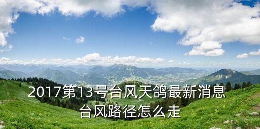 2017第13號臺風(fēng)天鴿最新消息 臺風(fēng)路徑怎么走