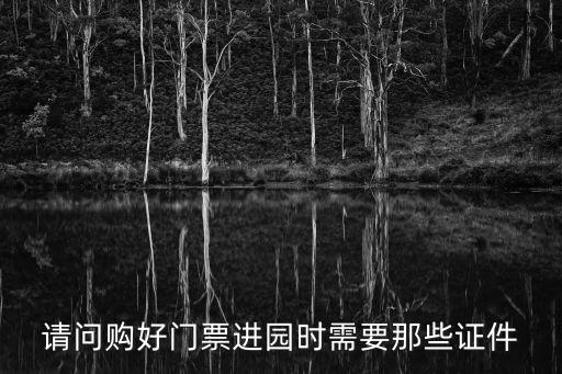 請問購好門票進園時需要那些證件