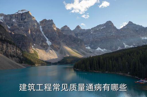 上海市建筑工程設(shè)計(jì)質(zhì)量通病，建筑工程中各種工程通病有哪些