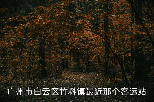 廣州竹料到廣園客運(yùn)站，到廣園客運(yùn)站 怎么去
