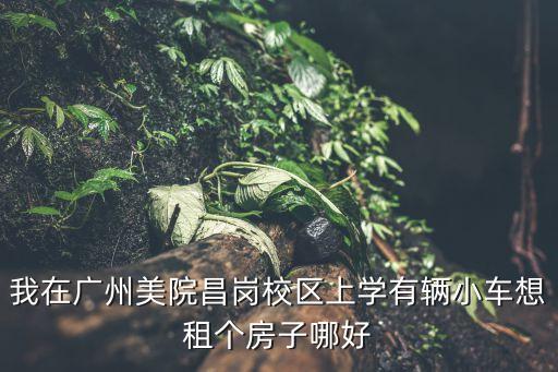 廣州昌崗學區房哪里最好，我在廣州美院昌崗校區上學有輛小車想租個房子哪好