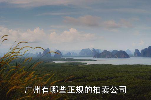 廣州有哪些正規的拍賣公司