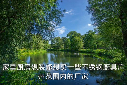 家里廚房想裝修想買一些不銹鋼廚具廣州范圍內(nèi)的廠家