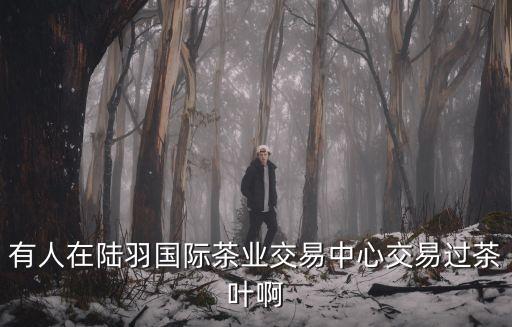 廣州陸羽茶業交易中心陸羽代理，有人在陸羽國際茶業交易中心交易過茶葉啊