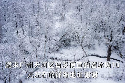 跪求廣州天河區有沒便宜的溜冰場10元左右的詳細地址謝謝
