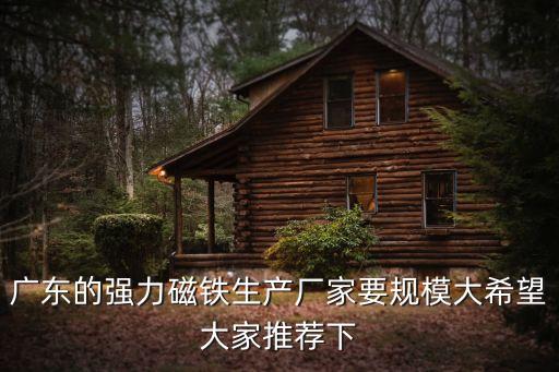 廣東的強力磁鐵生產廠家要規模大希望大家推薦下
