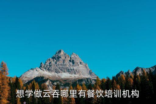 廣州有學(xué)造云吞的嗎，想學(xué)做云吞哪里有餐飲培訓(xùn)機(jī)構(gòu)