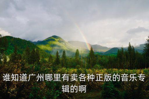 誰知道廣州哪里有賣各種正版的音樂專輯的啊