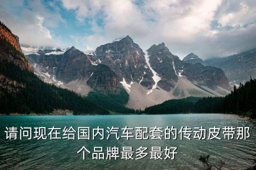 廣州國標傳動帶品牌，三角帶什么牌子好