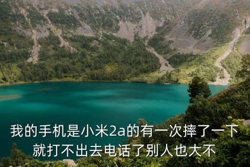 我的手機是小米2a的有一次摔了一下就打不出去電話了別人也大不