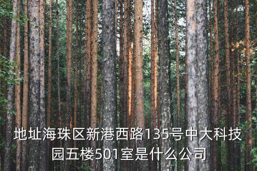 廣州新燁紡織有限公司，地址海珠區(qū)新港西路135號中大科技園五樓501室是什么公司