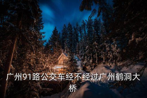 廣州91路公交車經(jīng)不經(jīng)過廣州鶴洞大橋