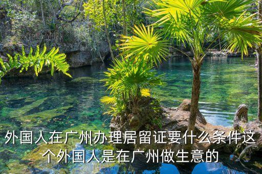 外國人在廣州常住需要什么條件，外國人在廣州市居住要辦理什么手續