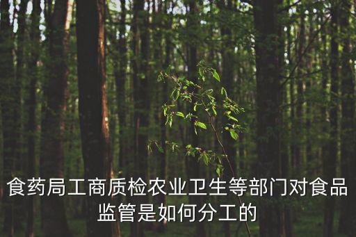 食藥局工商質(zhì)檢農(nóng)業(yè)衛(wèi)生等部門對食品監(jiān)管是如何分工的