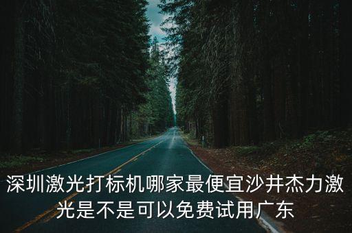 廣州寶安工業打標機，深圳激光打標機哪家最便宜沙井杰力激光是不是可以免費試用廣東