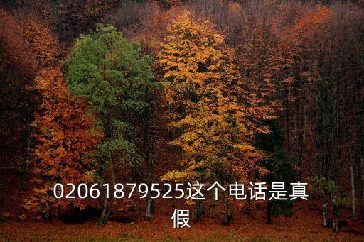 02061879525這個電話是真假