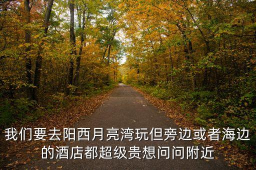 我們要去陽西月亮灣玩但旁邊或者海邊的酒店都超級貴想問問附近