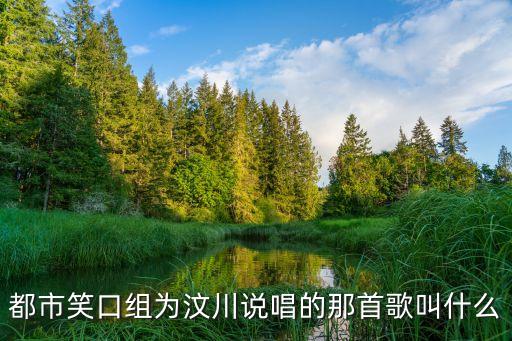 都市笑口組為汶川說唱的那首歌叫什么