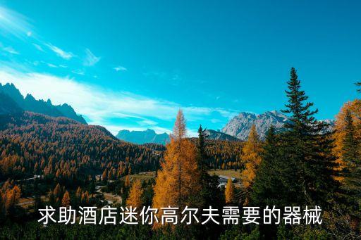求助酒店迷你高爾夫需要的器械