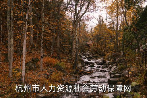 杭州社保官網，杭州社會保障網