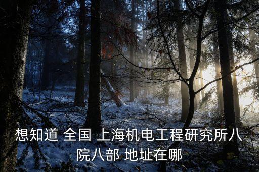 上海市八院地址在哪里，上海第八人民醫院在什么位置