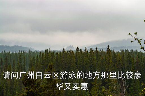 請問廣州白云區(qū)游泳的地方那里比較豪華又實惠