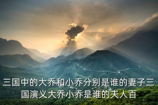 孫策老婆，孫策有多少個老婆