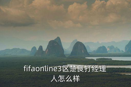 fifaonline3區楚良打經理人怎么樣