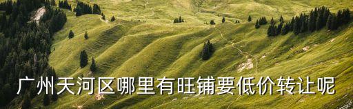 廣州天河區燕都路旺鋪轉讓，廣州天河區哪里有旺鋪要低價轉讓呢