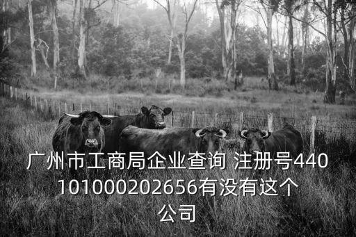 廣州市工商局企業(yè)查詢(xún) 注冊(cè)號(hào)440101000202656有沒(méi)有這個(gè)公司