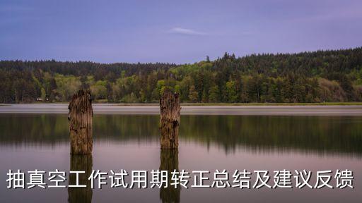 轉正意見，抽真空工作試用期轉正總結及建議反饋