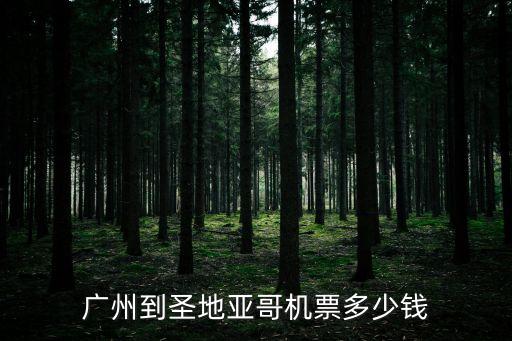 廣州到圣地亞哥機票多少錢
