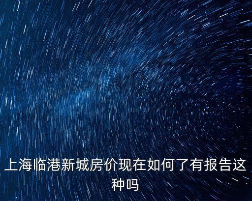 上海市臨港最近房價，上海臨港新城的滴水湖旁的房價如何啊環境還好不