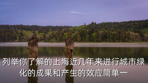 上海市實行的生態工程，舉例說明上海市的哪些做法體現了可持續發展的要求