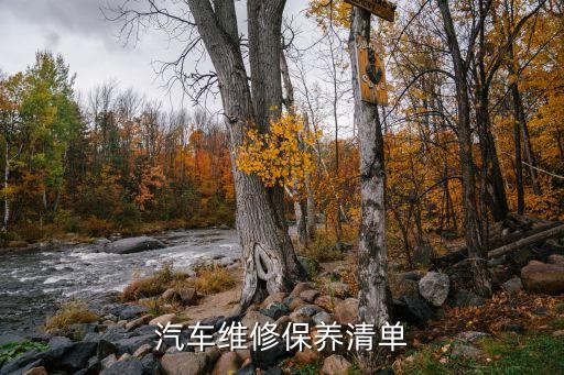 維修清單，維修能力清單含義