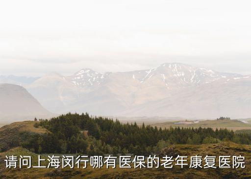 請(qǐng)問上海閔行哪有醫(yī)保的老年康復(fù)醫(yī)院